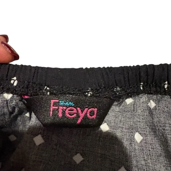 Freya Black Strapless Diamond Dot Dress - Picture 3 of 5